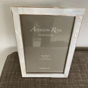 Addison Ross mother of pearl shell and silver picture frame 4x6